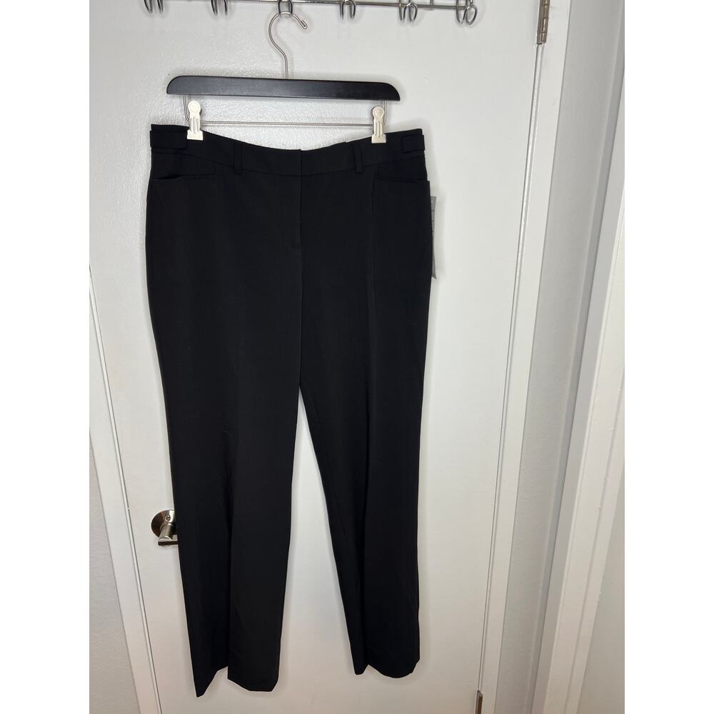 Larry Levine Platinum Women's Missy Average Fit Pants NEW Black ~ Size 12